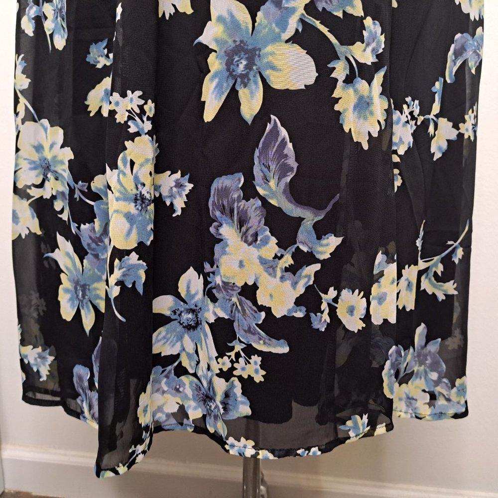Soprano Floral Lined Dress Spaghetti Straps Multicolor Size L New with Tag - Picture 9 of 11